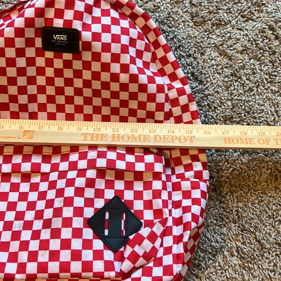 Vans Red Checkered Book bag see pics for measurements - Picture 5 of 11